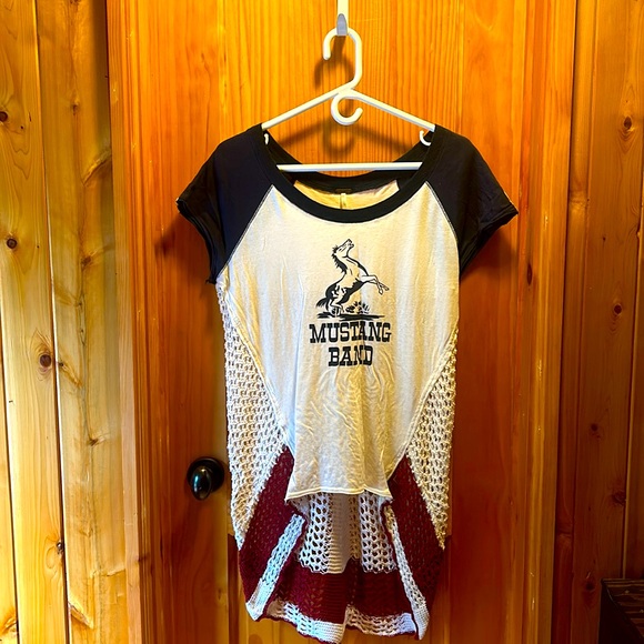 Free People- MUSTANG BAND - Crotchet, Cap Tee - Picture 1 of 5